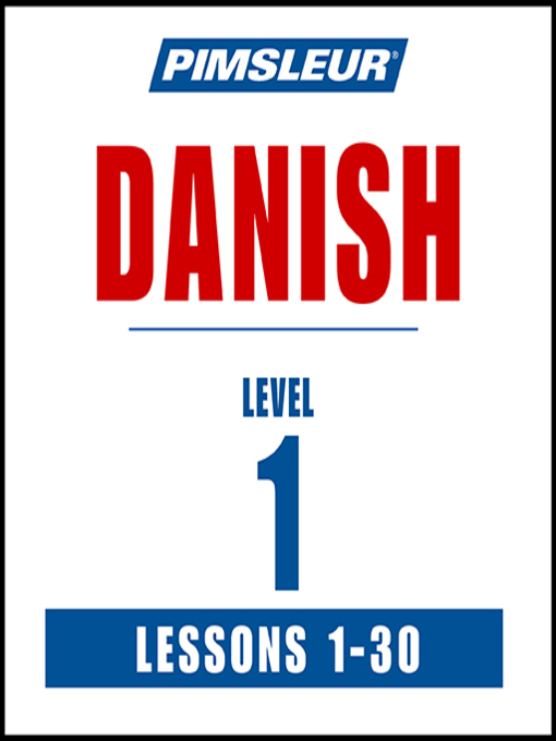 Cover image for Pimsleur Danish Level 1